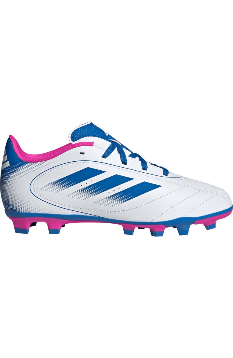 adidas Goletto IX Soccer Cleat, Alternate, color, White/ Royal/ Shock Pink