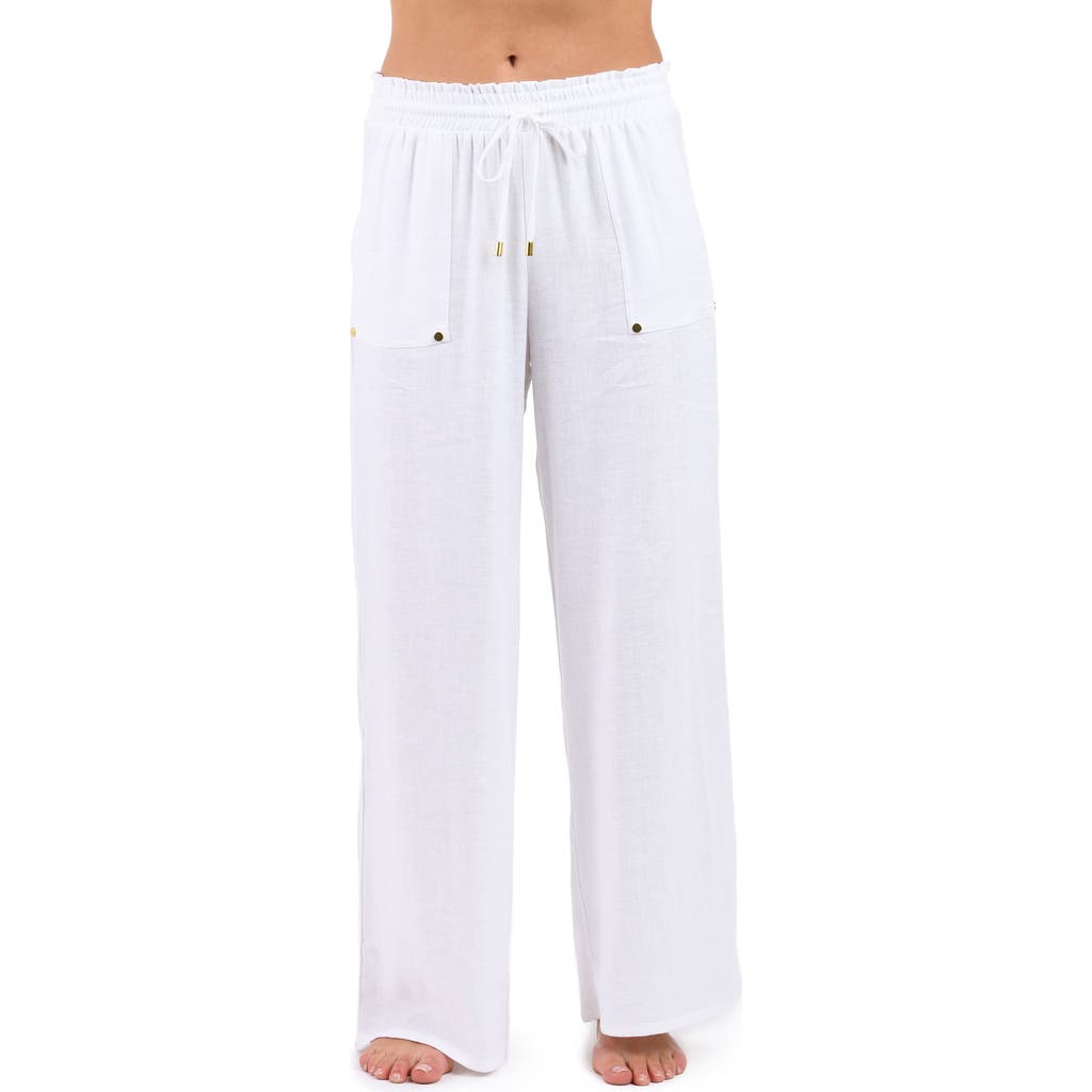 Shop La Blanca Beach Cover-up Pants In White