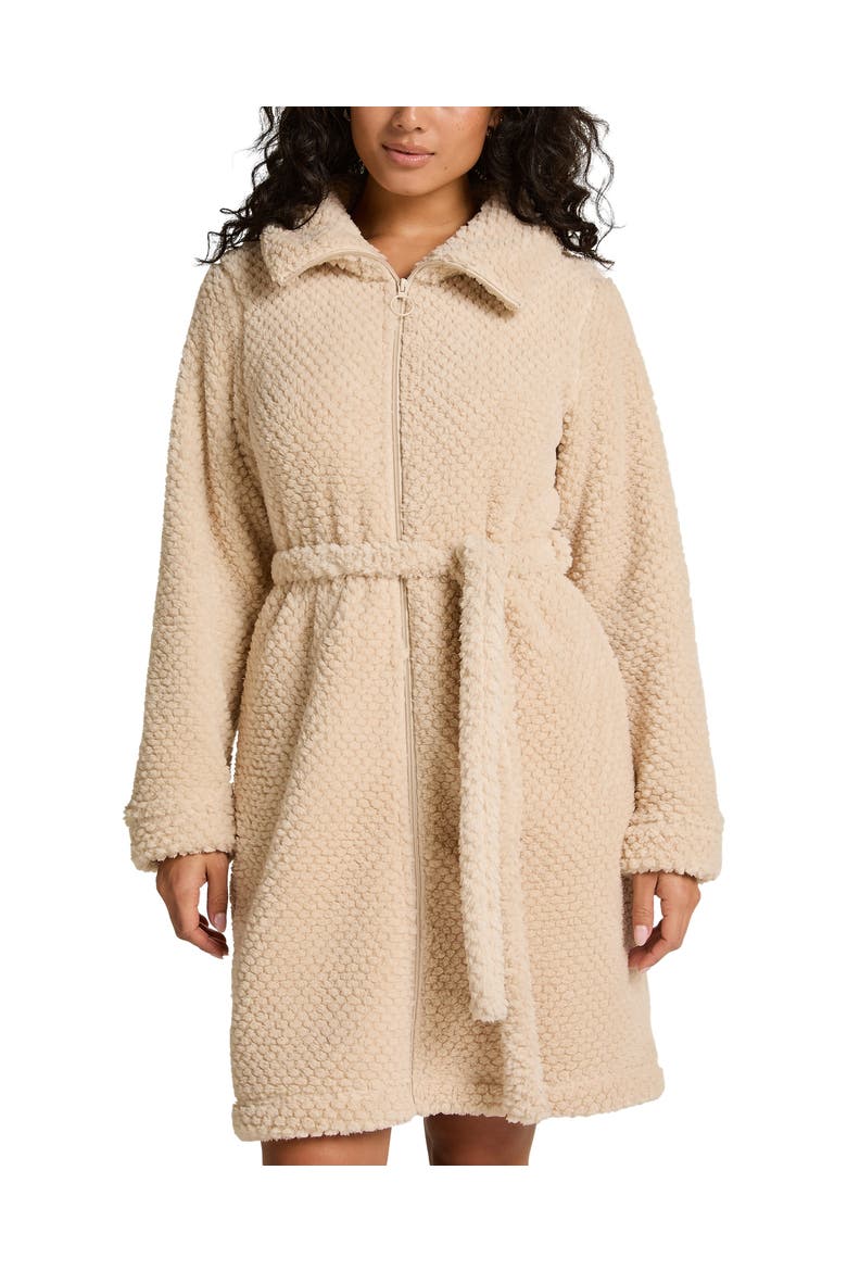 Robe Zip Up Fleece, Main, color, Whitecap Gray