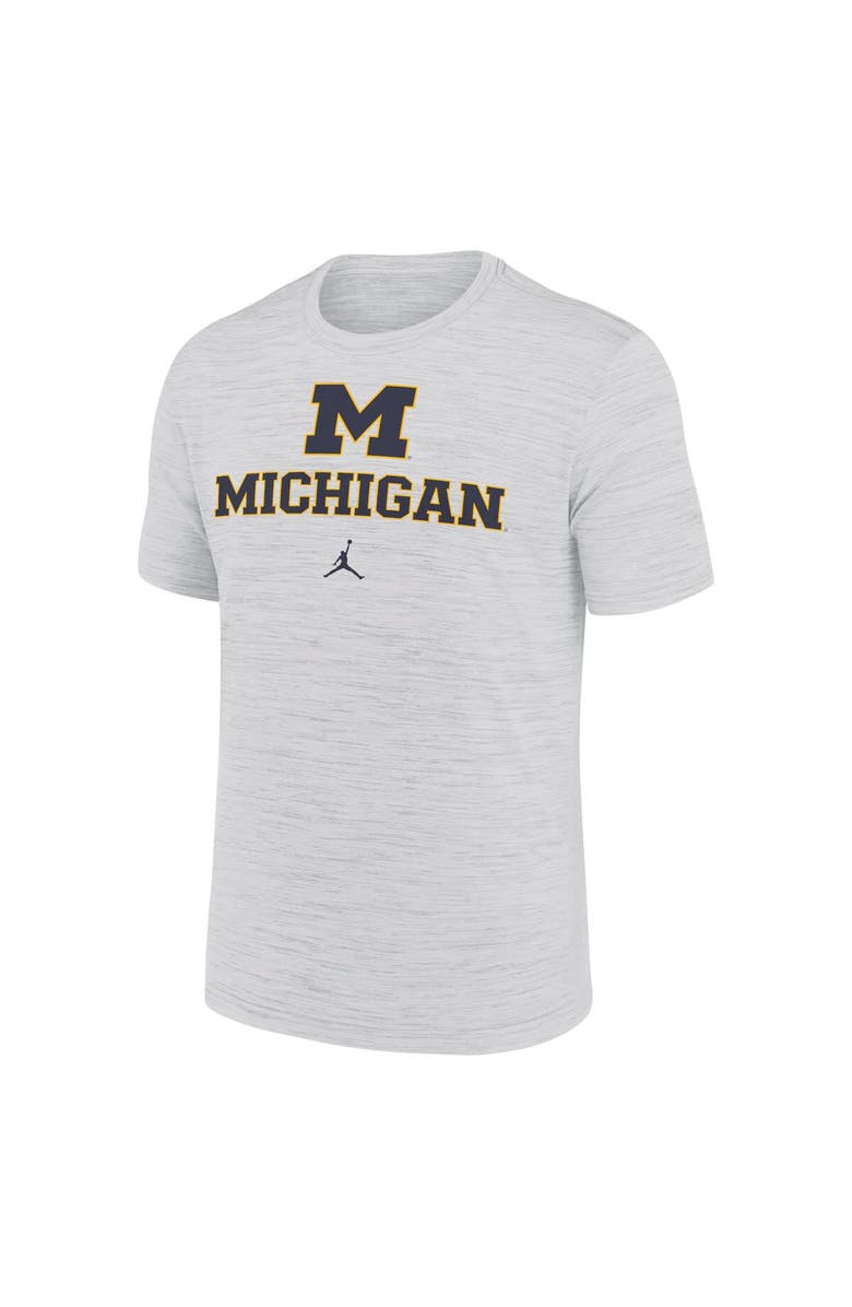 Jordan Brand Men's Jordan Brand White Michigan Wolverines Primetime Velocity T-Shirt, Alternate, color, White
