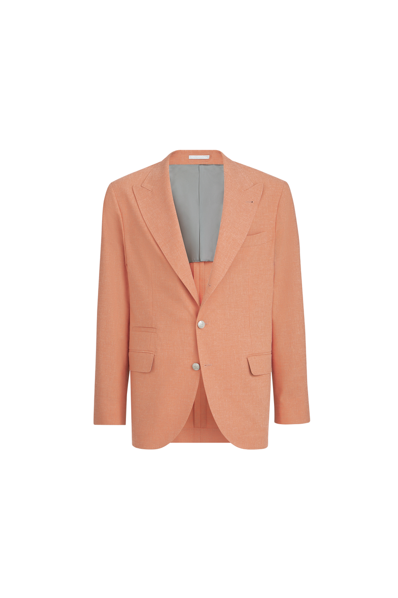 Blazer with peak lapel, Alternate, color, Apricot
