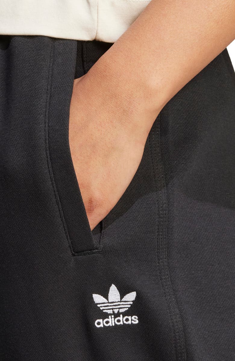adidas Essentials Trefoil Lifestyle Fleece Sweatpants, Alternate, color, Black