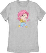 KPop Demon Hunters Women's KPop Demon Hunters Chibi Romance Heart Graphic T-Shirt