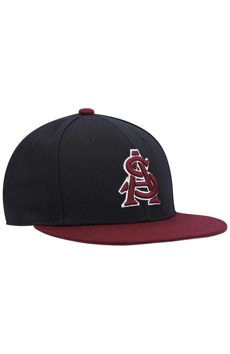 adidas Men's adidas Black Arizona State Sun Devils On-Field Baseball Fitted Hat, Alternate, color, 