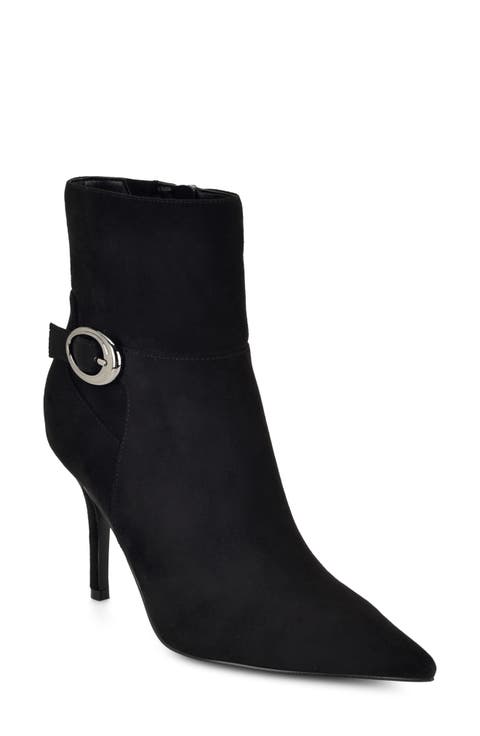 Gretzy Buckle Embellished Bootie