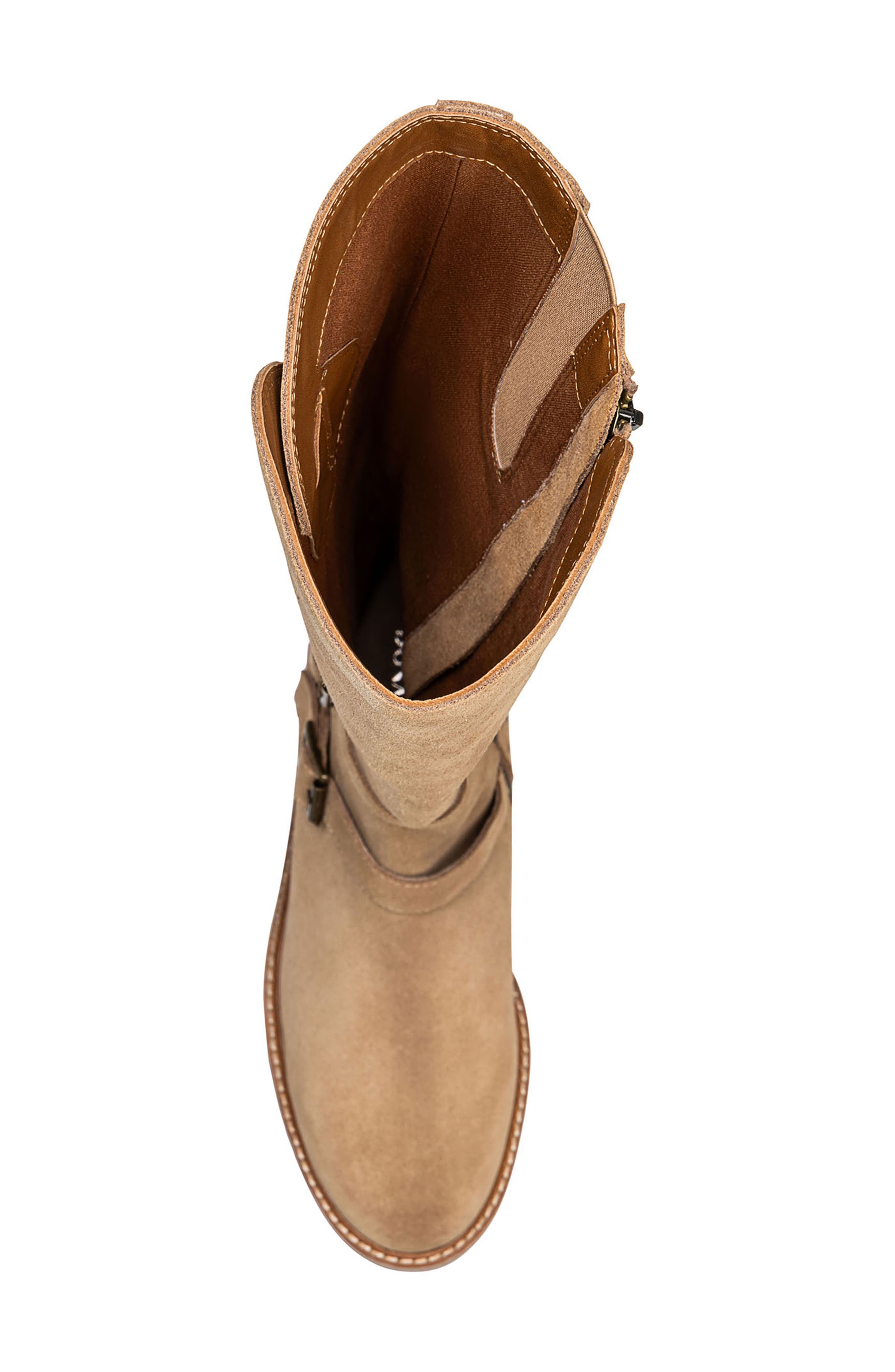 Donald Pliner Carlota Knee High Moto Boot, Alternate, color, Tobacco