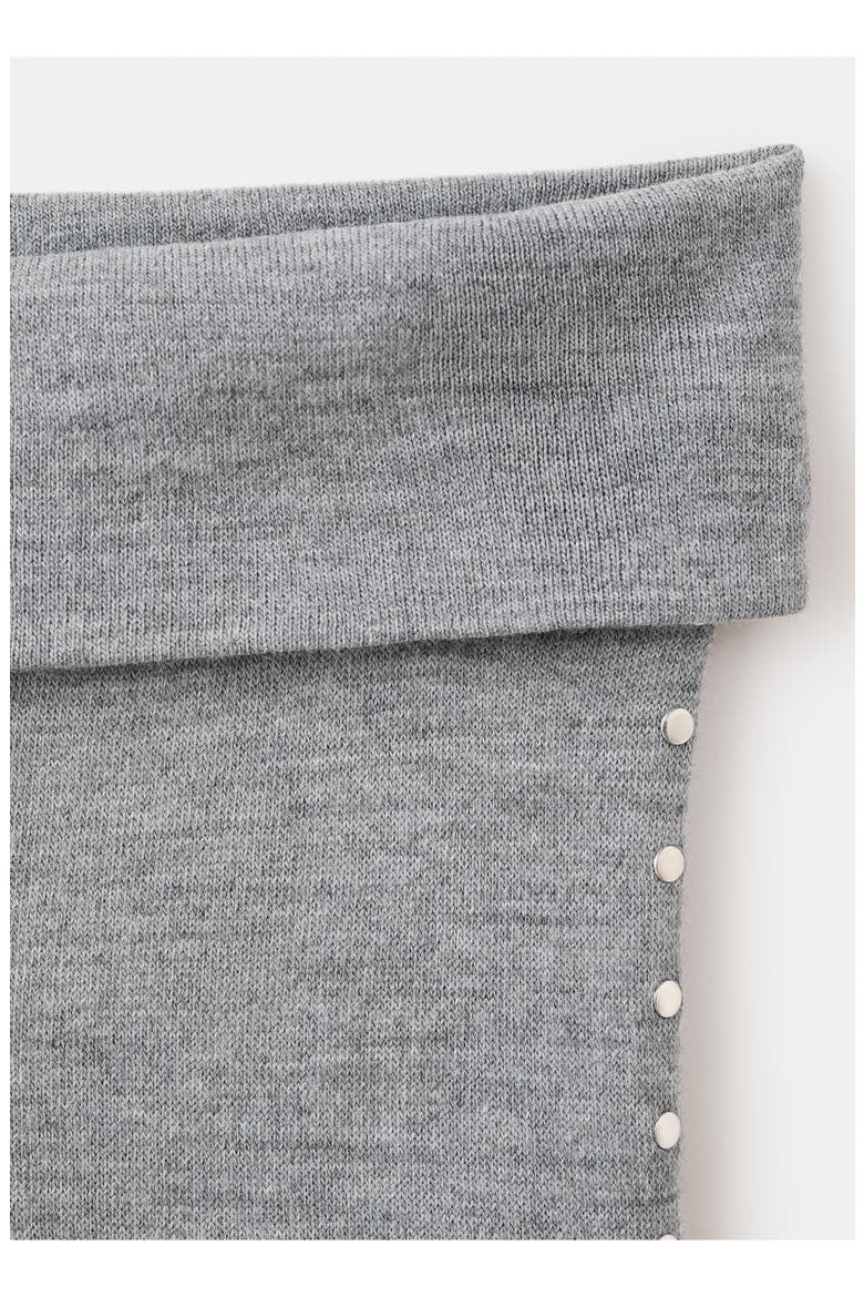 Studded Knit Trousers, Alternate, color, MEDIUM HEATHER GREY