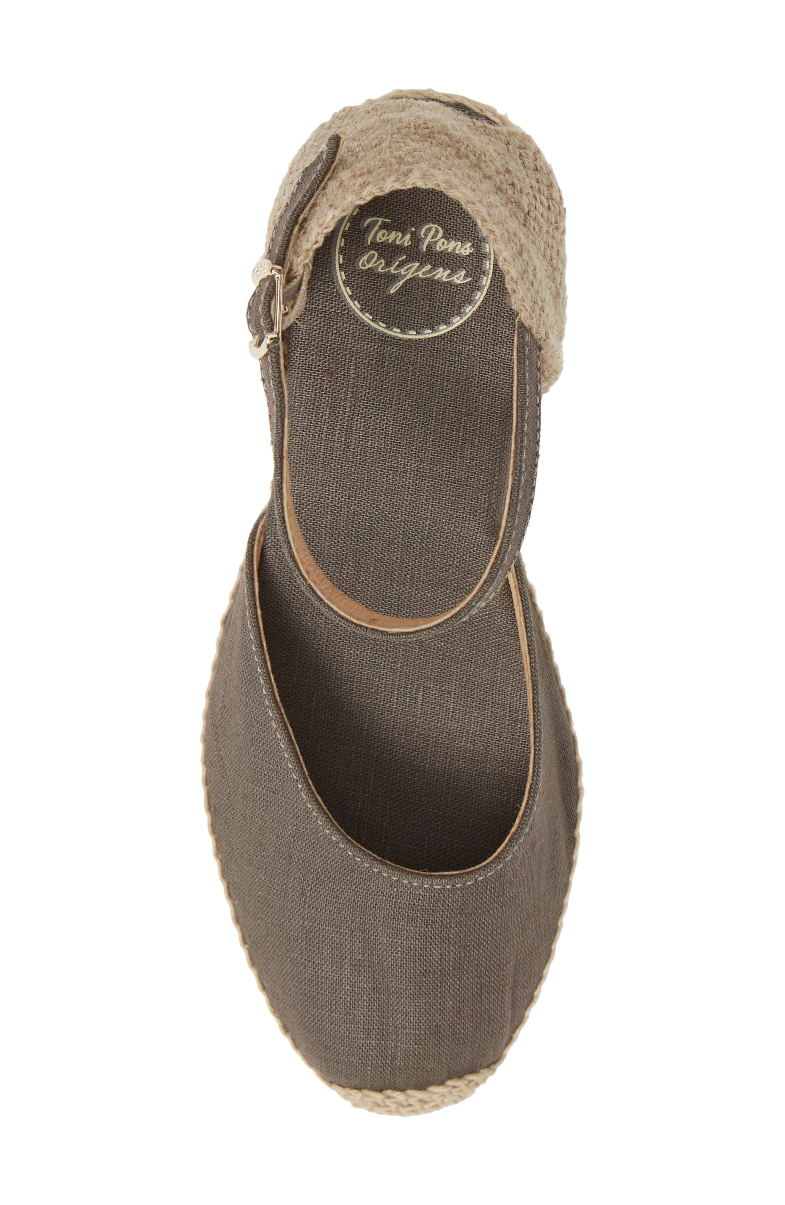 Toni Pons 'Caldes' Linen Wedge Sandal, Alternate, color, 