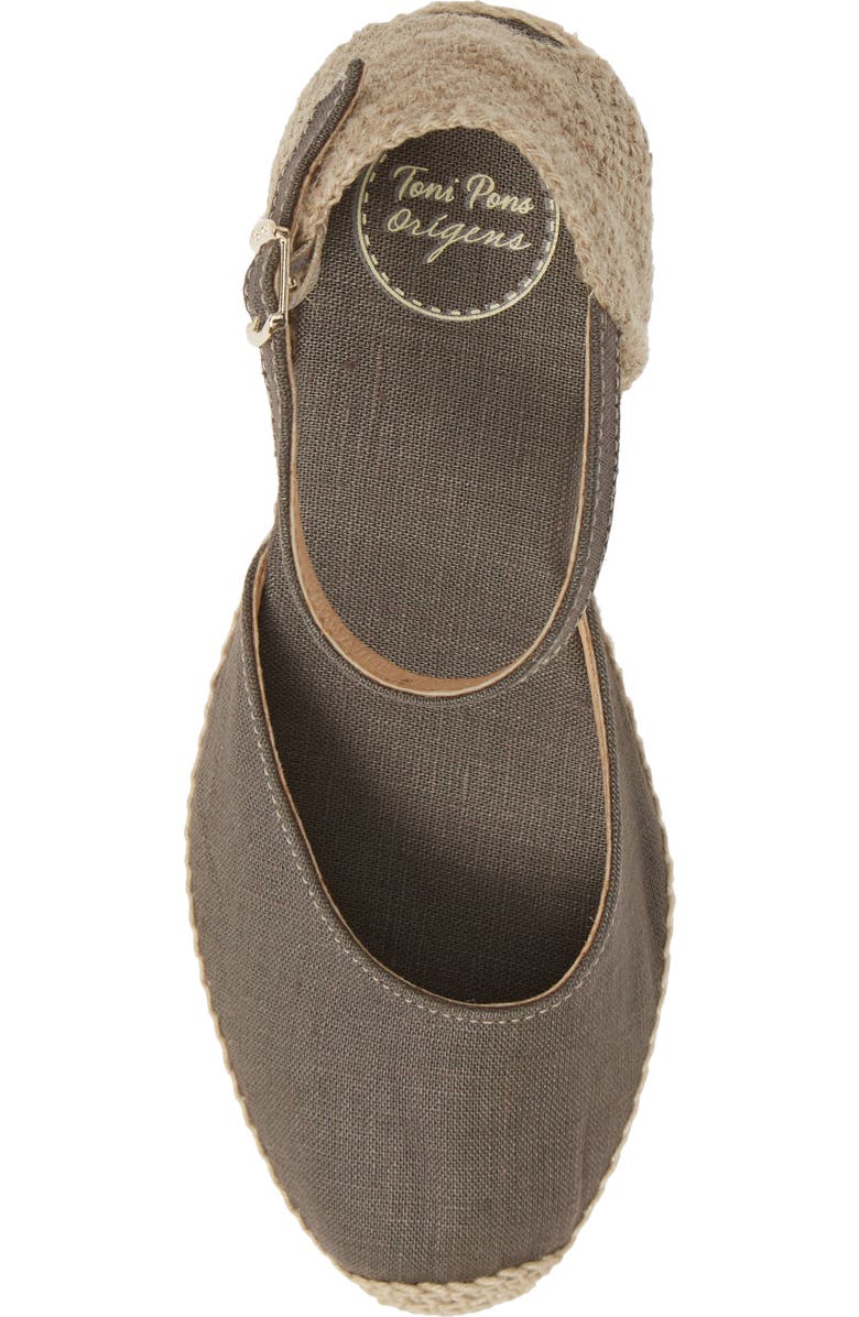 Toni Pons 'Caldes' Linen Wedge Sandal, Alternate, color,