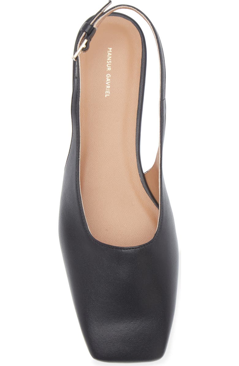 Mansur Gavriel Square Toe Slingback Flat, Alternate, color,