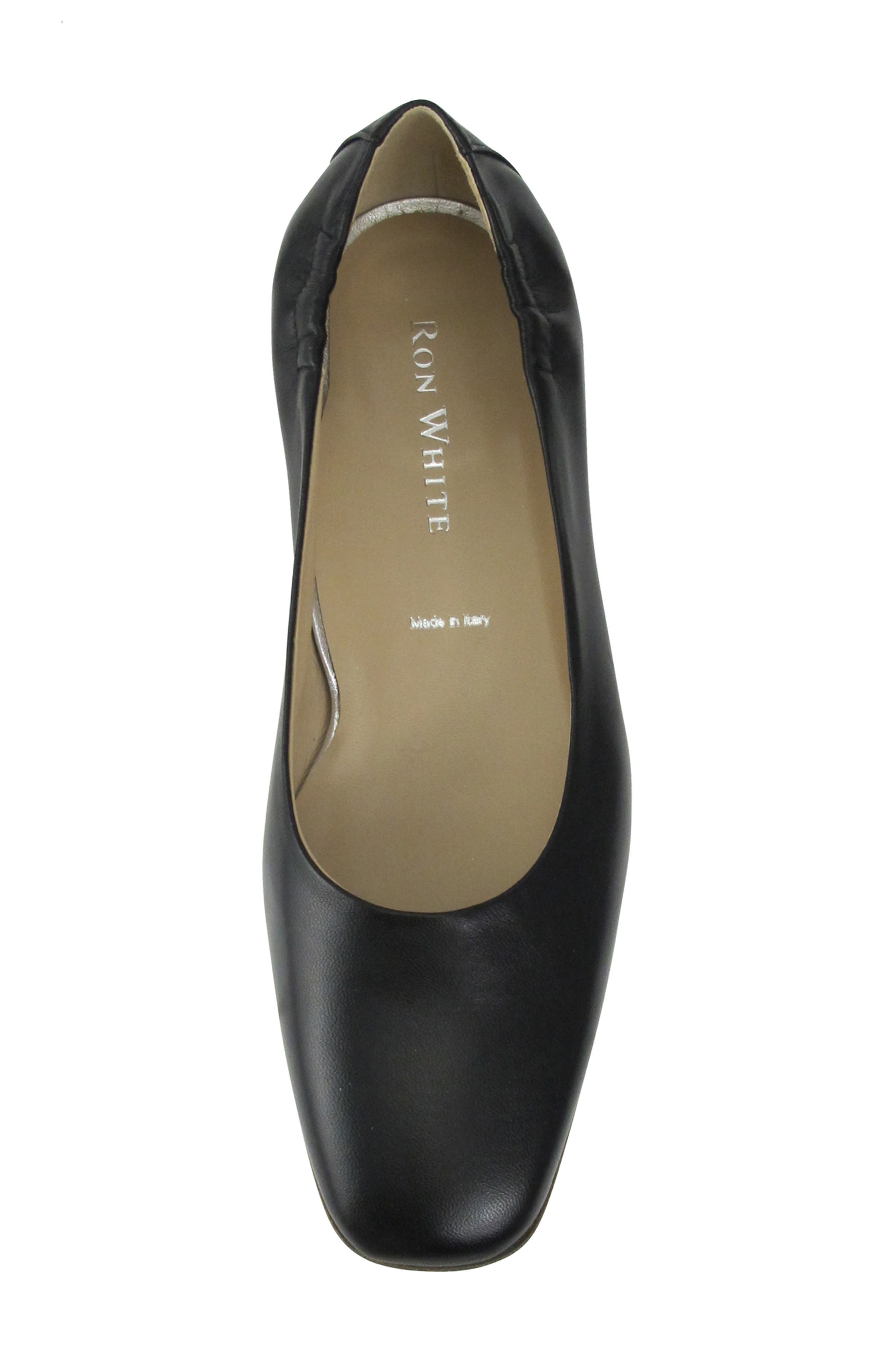 Ron White Jojo Stack Heel Ballet Flat, Alternate, color, 