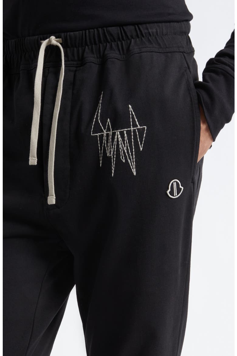 x Rick Owens Cotton Sweatpants, Alternate, color, BLACK