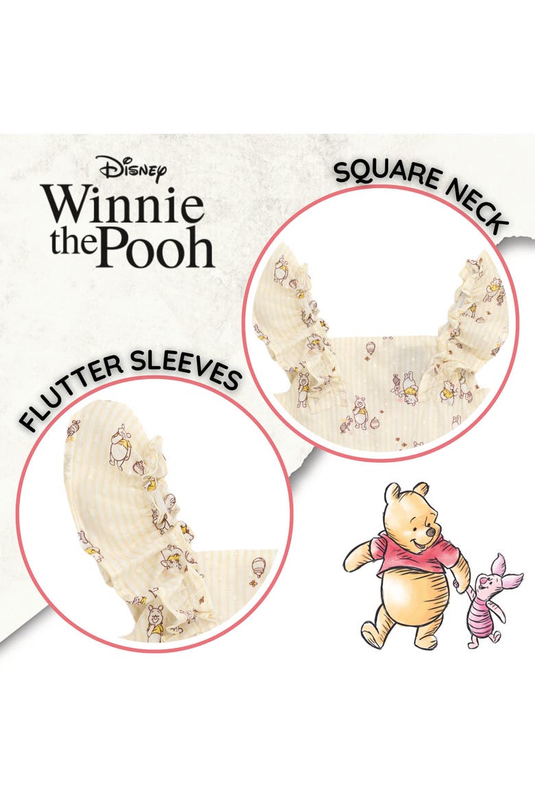Winnie the Pooh Sleeveless Flare Dress, Alternate, color, Yellow Pooh Piglet