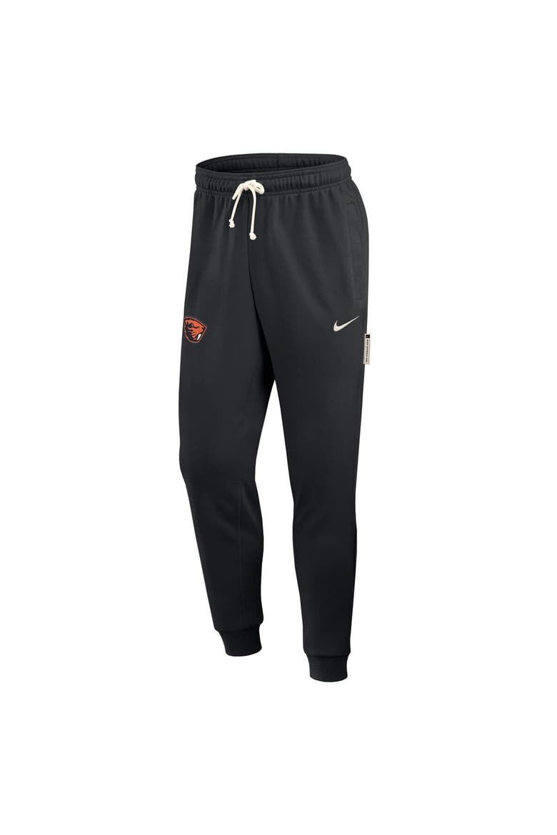 Men's Nike Black Oregon State Beavers 2025 Sideline Standard Issue Dri-FIT Taper Sweatpants, Alternate, color, Black