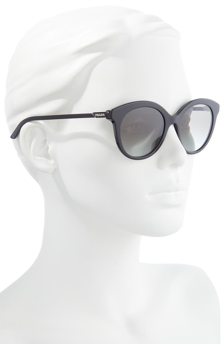 Prada 51mm Round Sunglasses, Alternate, color, 