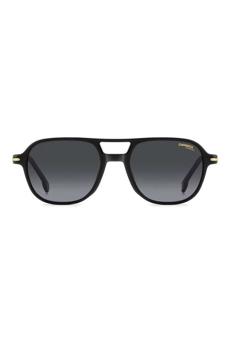CA 392/S 54mm Square Sunglasses, Main, color, BLACK/ DARK GREY SF