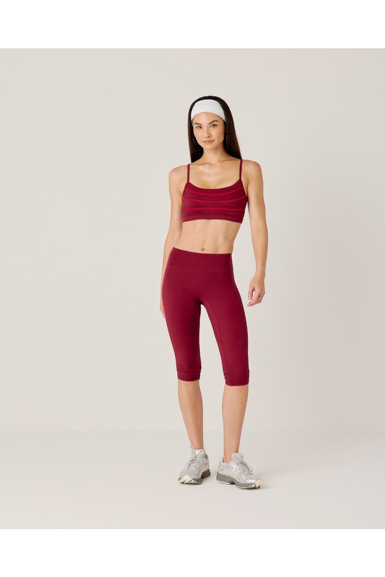 Ligne Sports Bra, Alternate, color, Cabernet