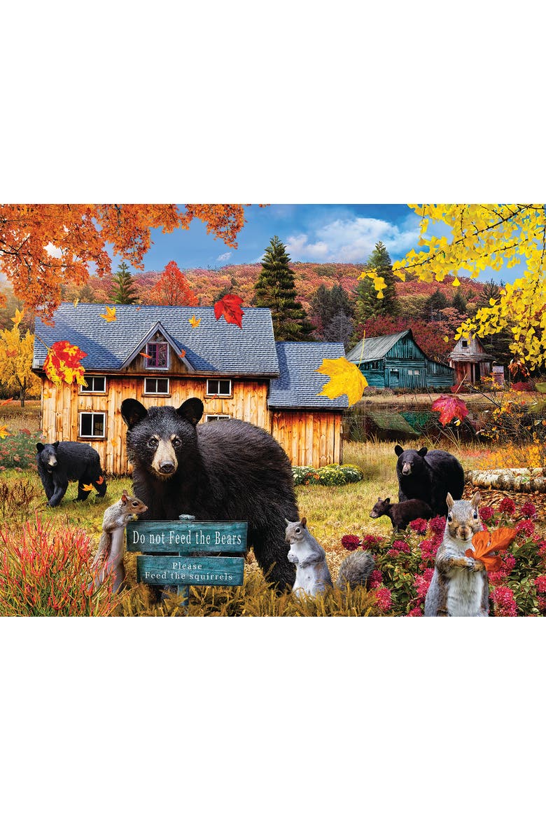 Dont Feed the Bears 500 piece Jigsaw Puzzle for Adults Large Pieces, Alternate, color, Multicolor
