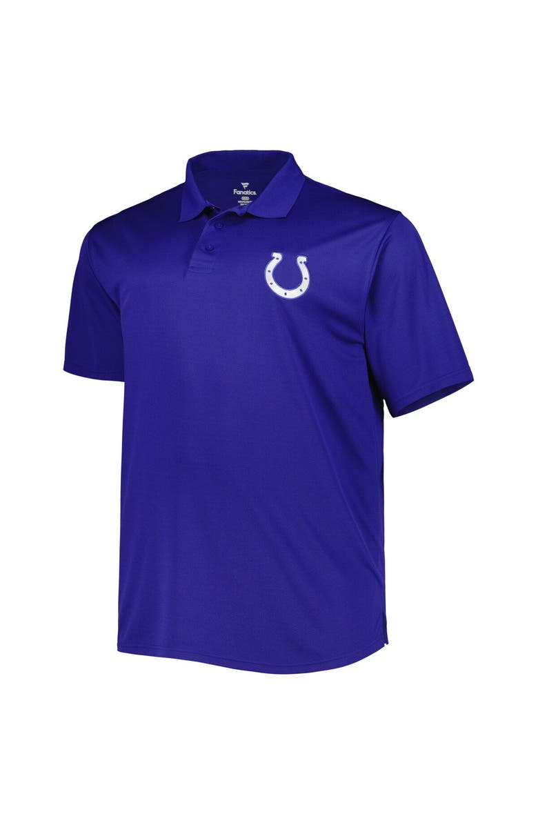 FANATICS Men's Royal Indianapolis Colts Big & Tall Birdseye Polo, Alternate, color, 