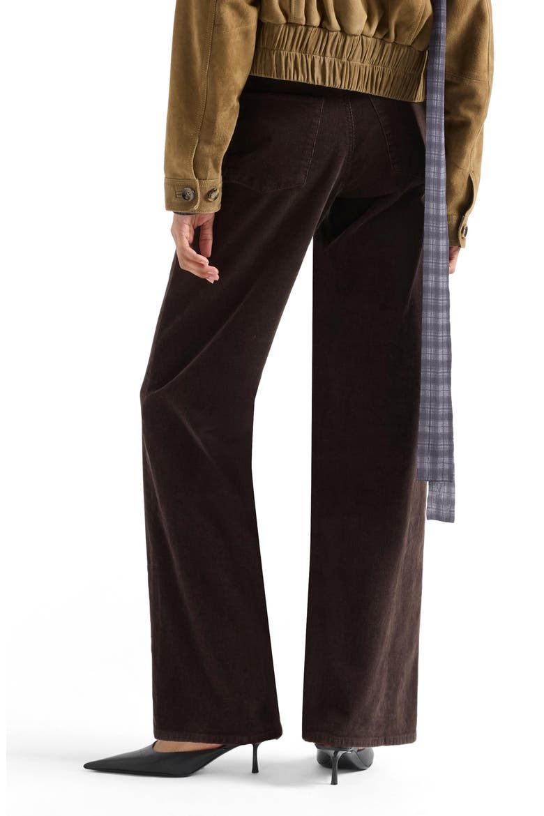 Stovepipe High Waist Straight Leg Jeans, Alternate, color, CORDUROY COFFEE