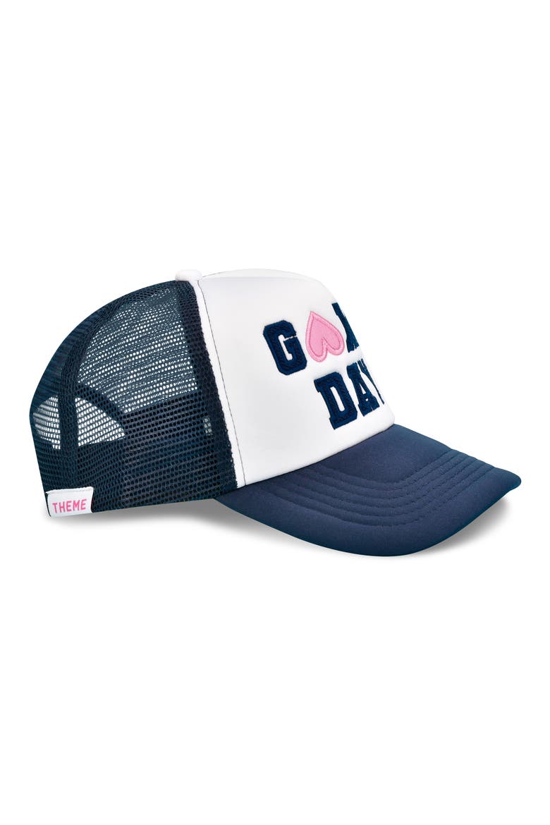 Kids' Varsity Game Day Trucker Hat, Alternate, color, MULTI BLUE
