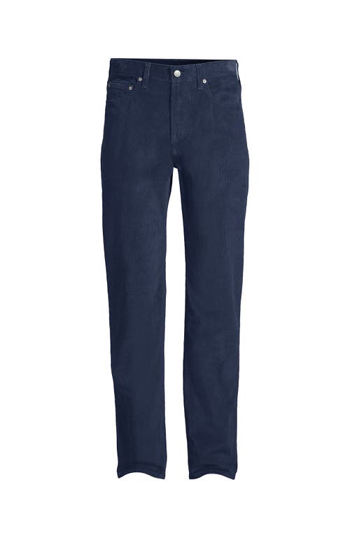 Lands' End Corduroy Comfort Waist Classic Fit 5 Pocket Pant In Blue