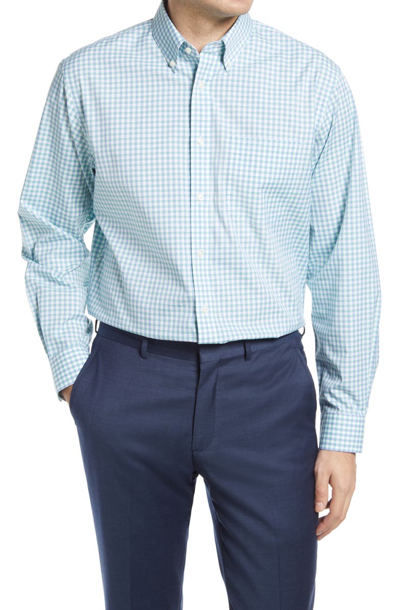 NORDSTROM MEN'S SHOP NORDSTROM MENS SHOP Gingham Print Dress Shirt, Main, color, 