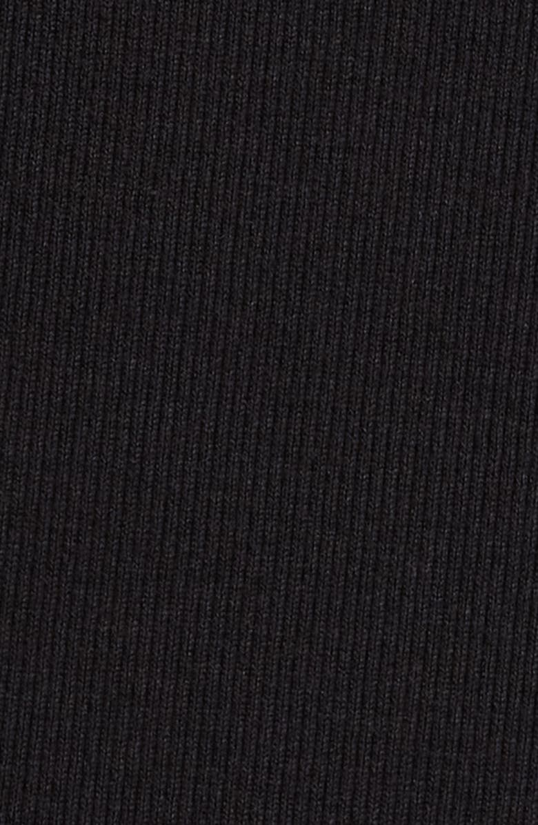 Eileen Fisher Rib Crewneck Organic Cotton T-Shirt, Alternate, color, Black