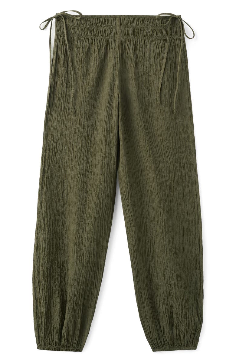 MANGO TEEN Texture Side Tie Balloon Pants, Main, color, 