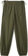 MANGO TEEN Texture Side Tie Balloon Pants