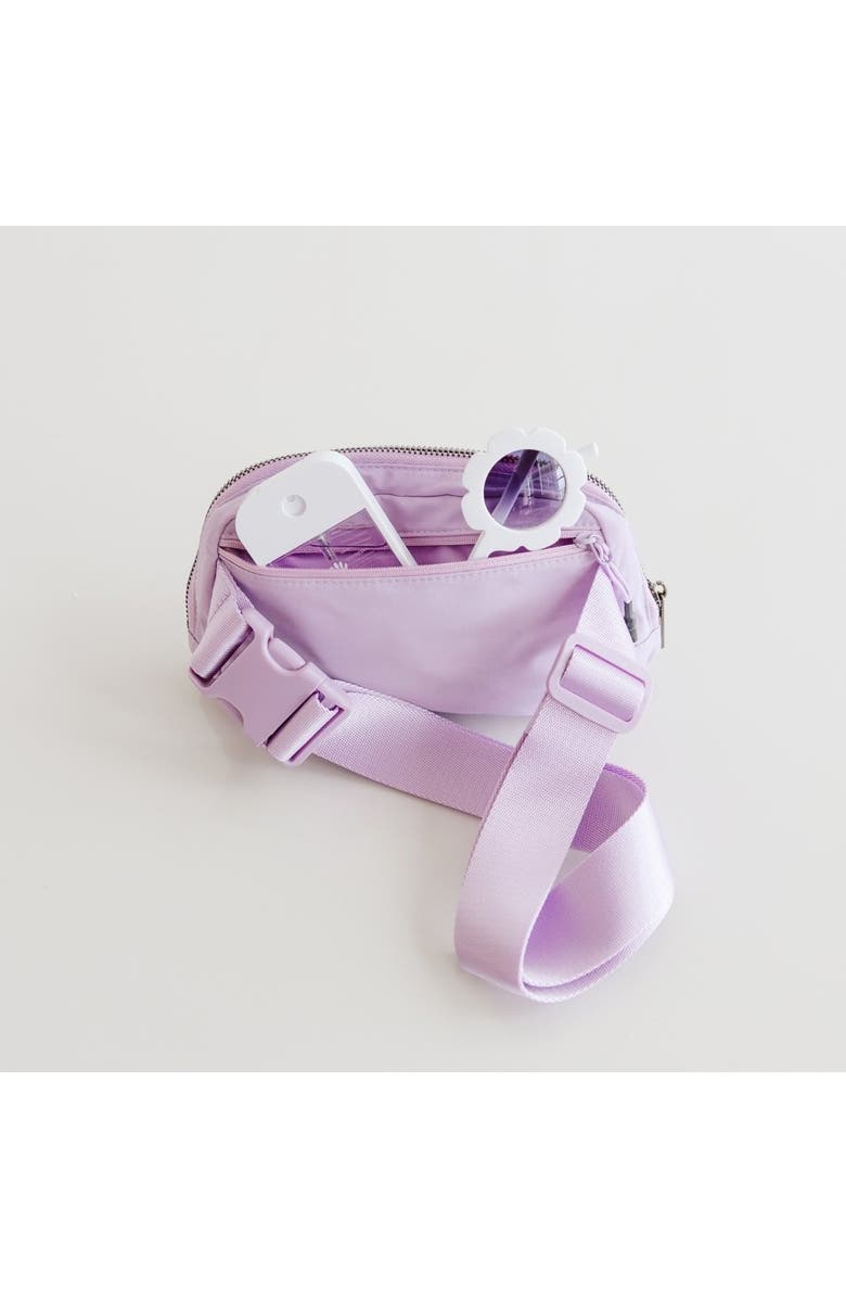 Sweet Wink Pearl Heart Patch Belt Bag, Alternate, color, Lavender