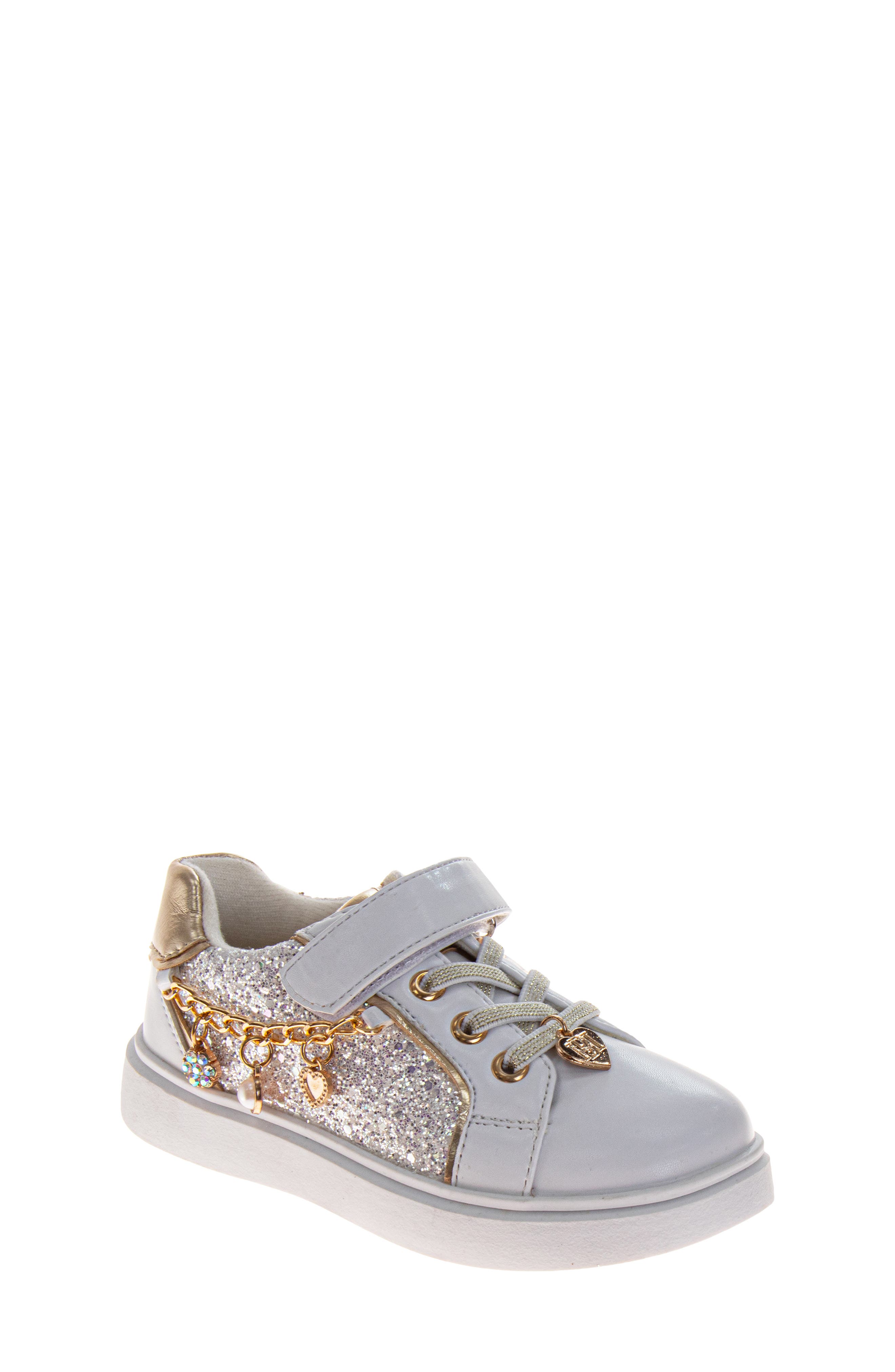 Badgley Mischka Collection Kids' Kensie Sneaker, Main, color, White