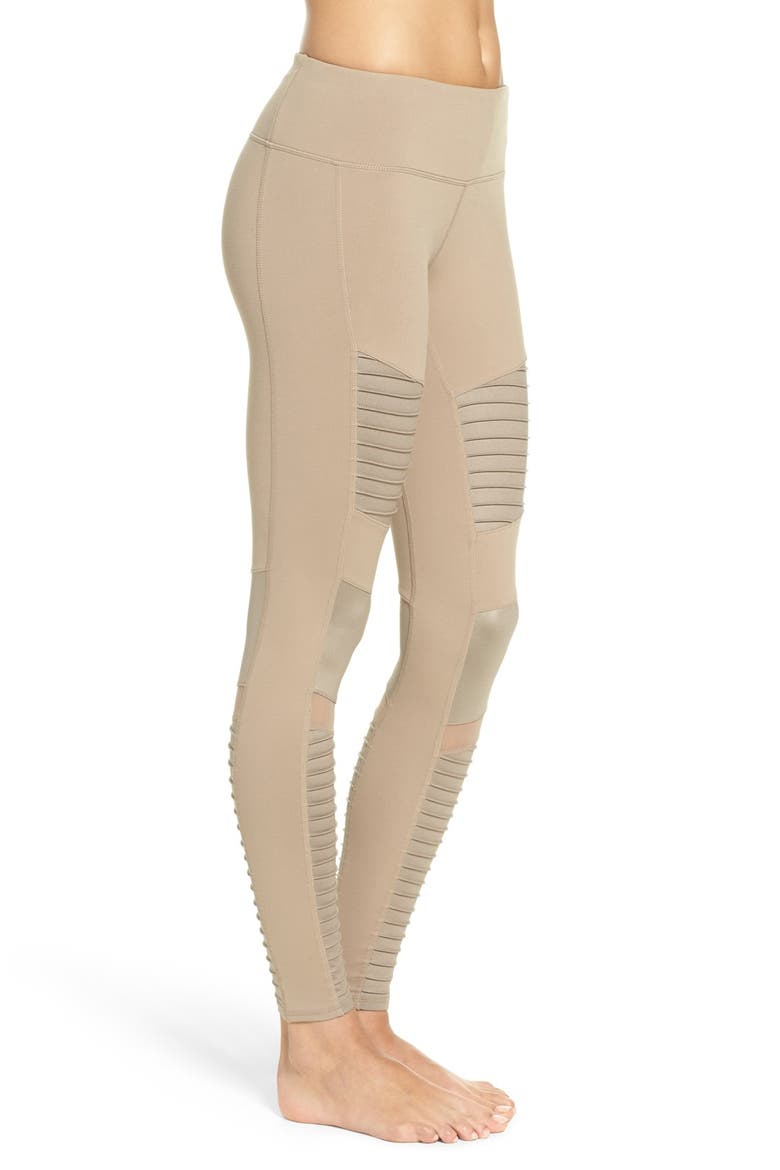 Moto Leggings, Alternate, color, GRAVEL/ GRAVEL GLOSSY