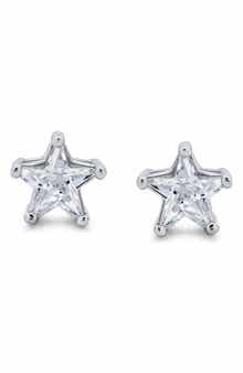 Cubic Zirconia Celestial Stud Earrings