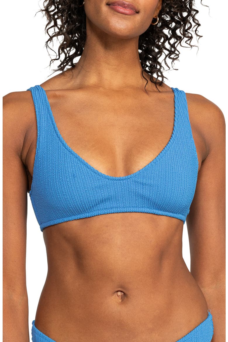 Aruba Textured Bikini Top, Main, color, CAMPANULA