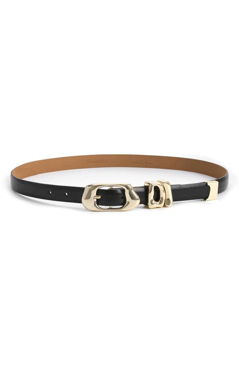 Molten Metal Leather Belt