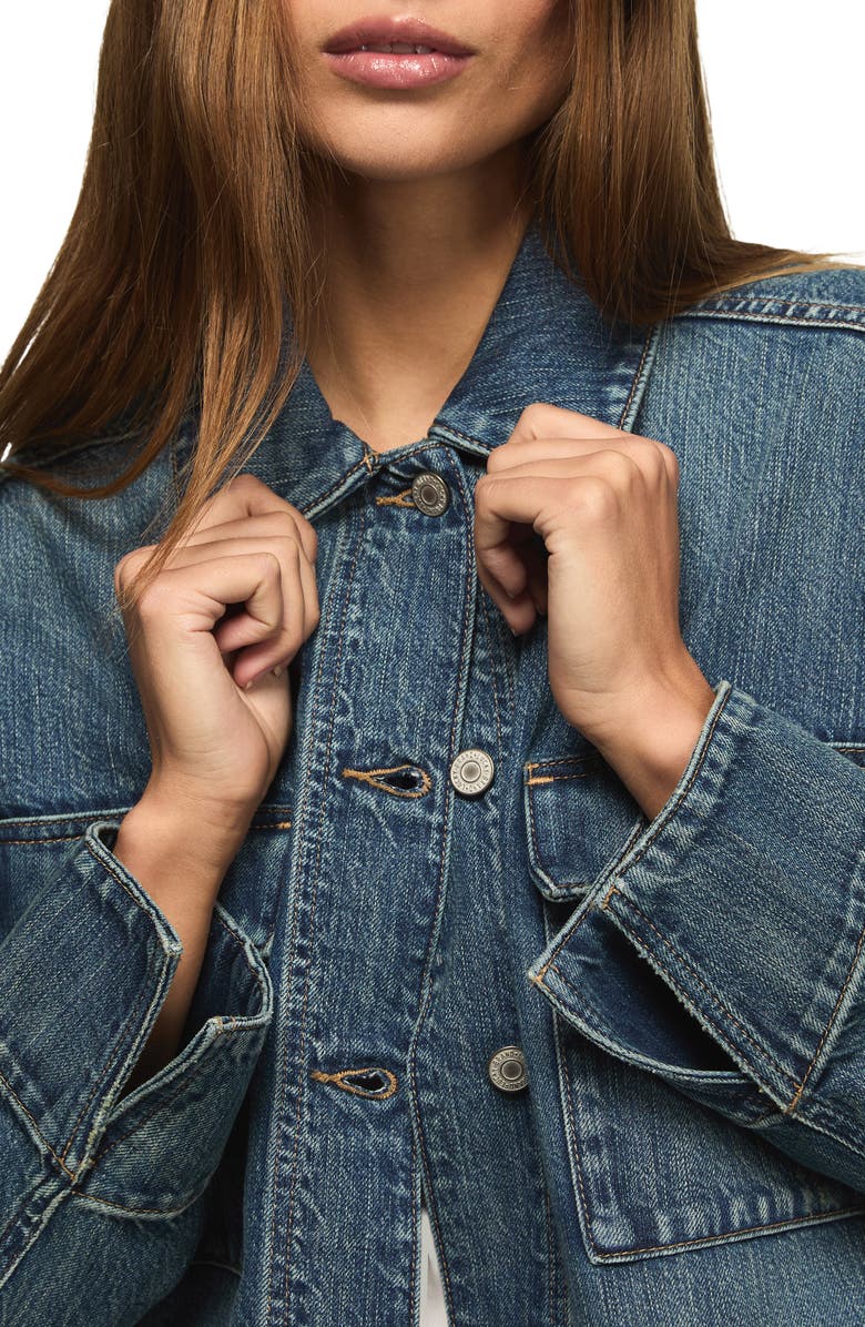 Lucky Brand Utility Denim Jacket, Alternate, color, Glamorous Wash