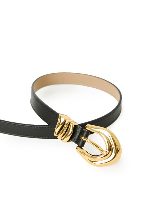 B-low The Belt Cassian Mini Leather Belt In Black