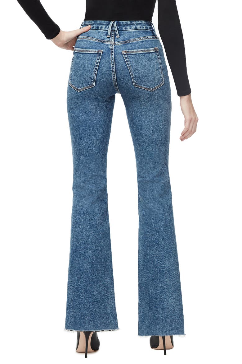 Good Flare Fray Hem Jeans, Alternate, color, BLUE294