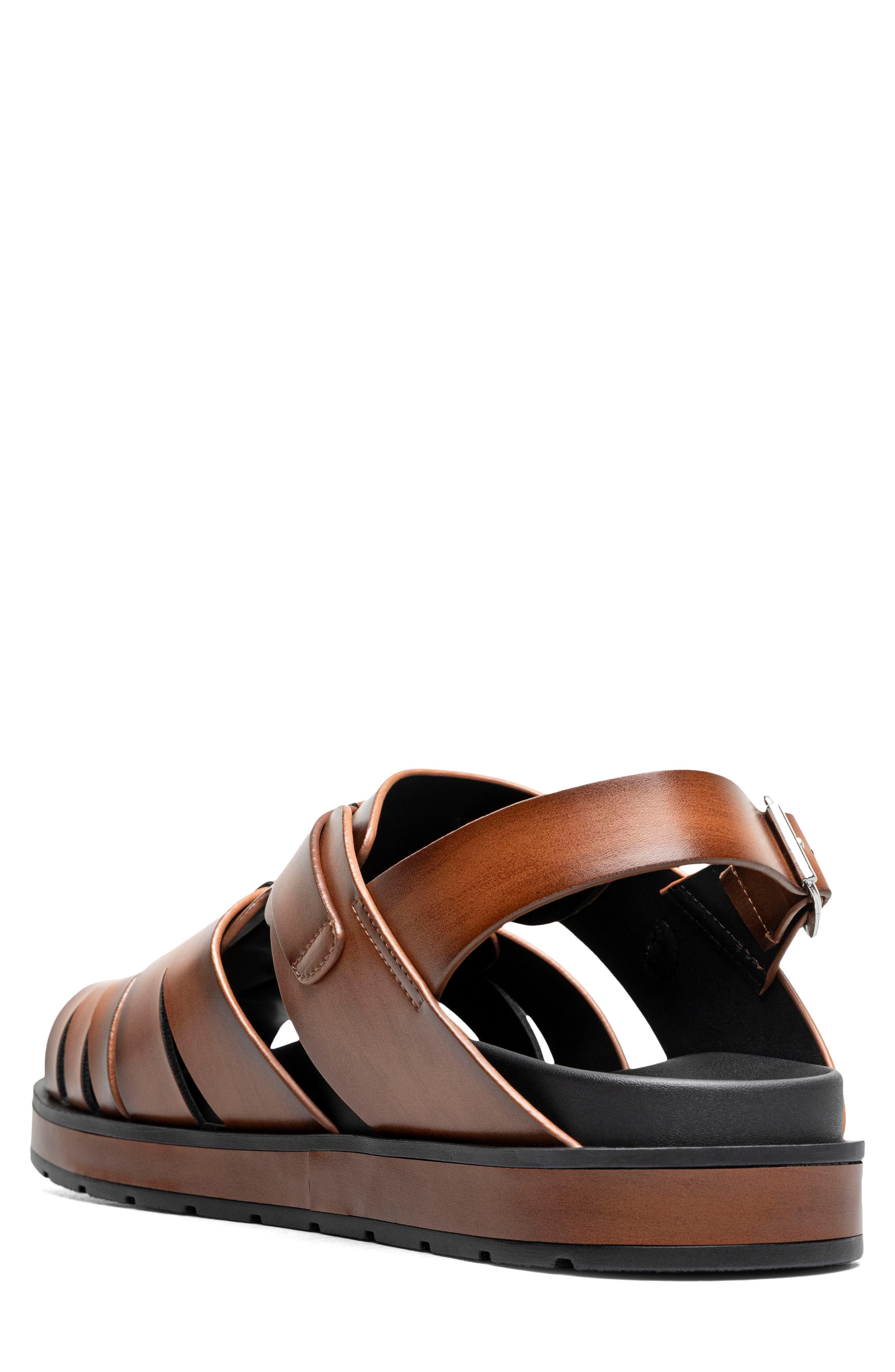 Largo Fisherman Sandal, Alternate, color, COGNAC