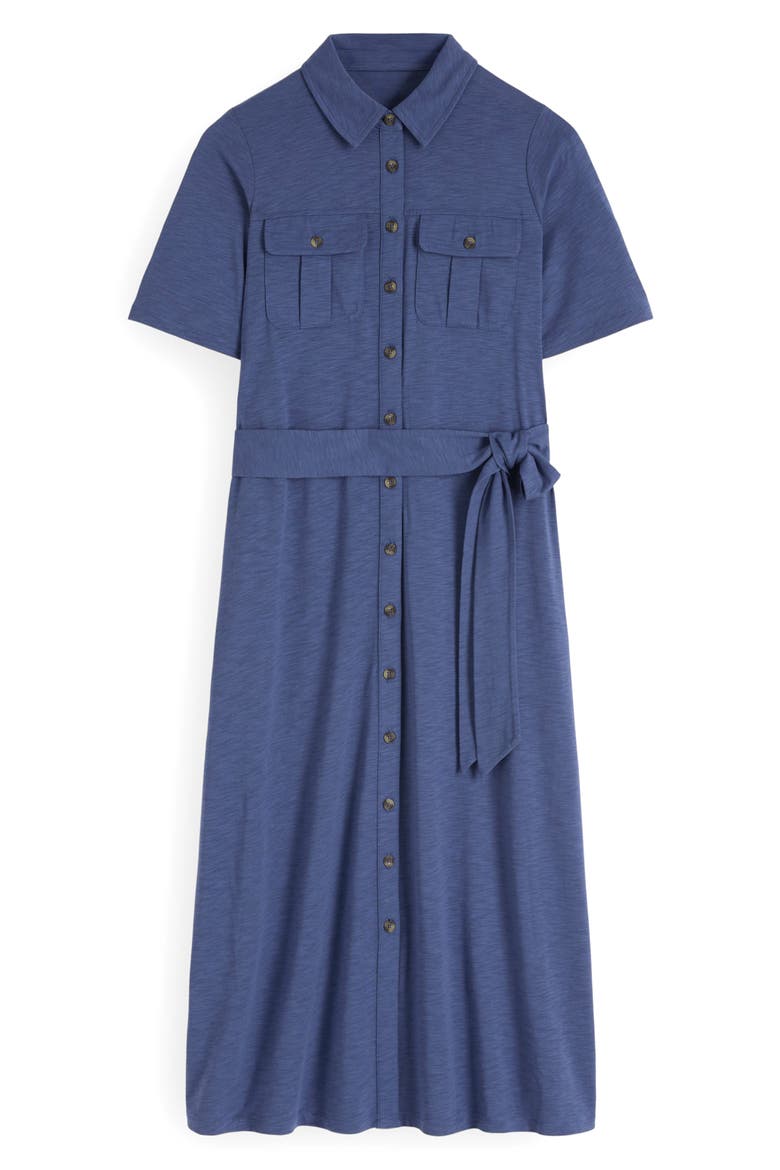 Mavis Cotton Blend Shirtdress, Alternate, color, DENIM BLUE
