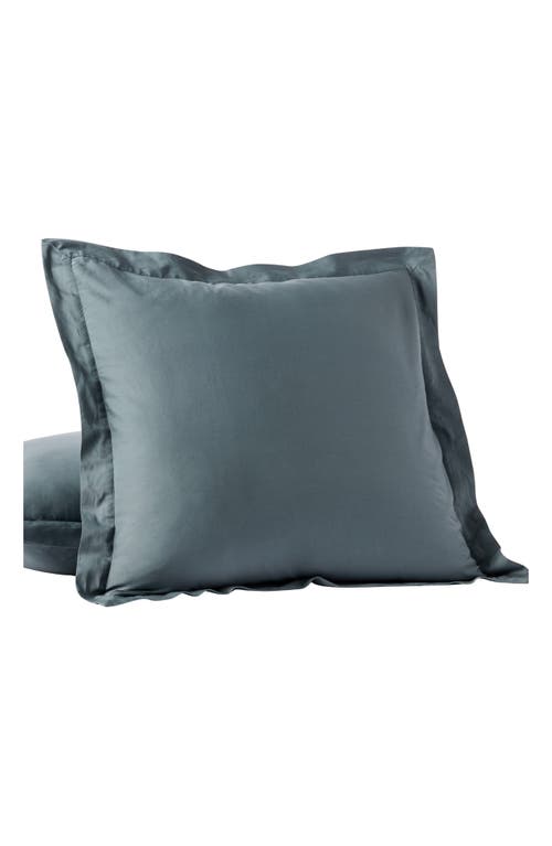 Coyuchi Cloud Soft Organic Cotton Sateen Sham In Gulf
