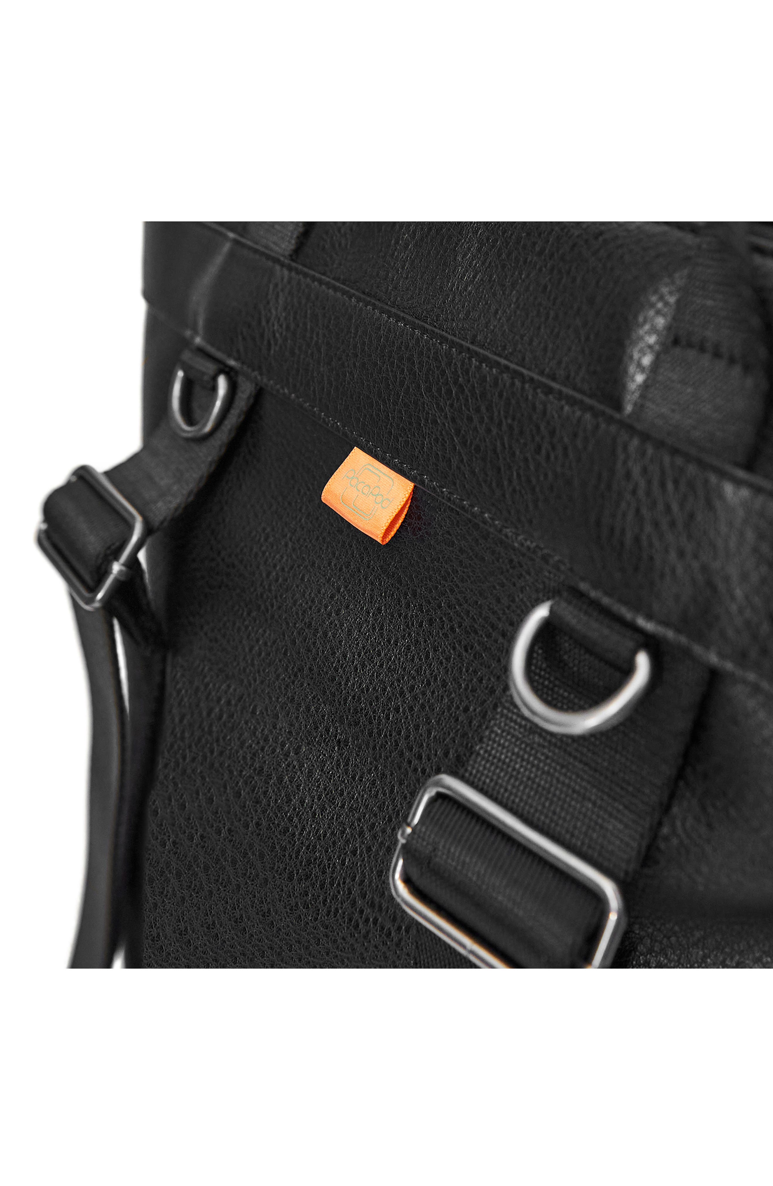 PacaPod Saunton Faux Leather Convertible Diaper Backpack, Alternate, color, 