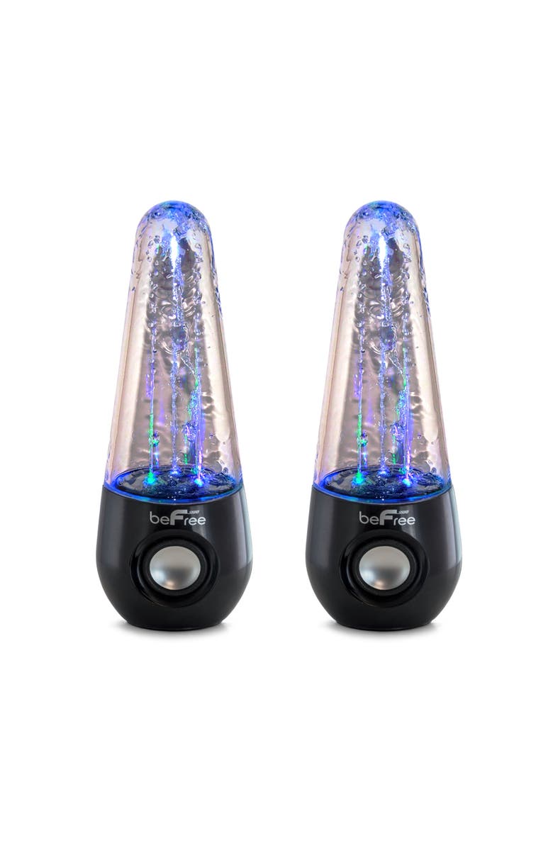 Befree Sound Bluetooth LED Dancing Water Multimedia Speakers, Main, color, Black