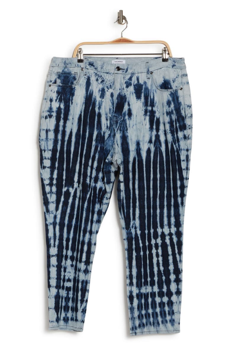 Good Vintage Shibori Jeans, Alternate, color, BLUE468