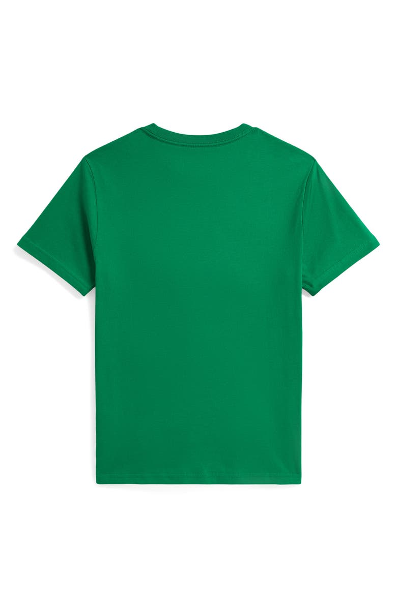 Polo Ralph Lauren Kids' Polo Bear Cotton Graphic T-Shirt, Alternate, color, Bear Cruise Green