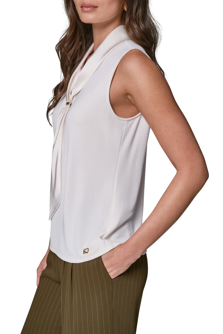 Necktie Sleeveless Top, Alternate, color, IVORY