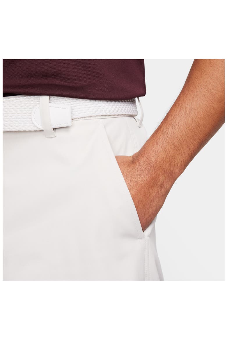 Dri-FIT 8-Inch Water Repellent Chino Golf Shorts, Alternate, color, LIGHT BONE/ BLACK