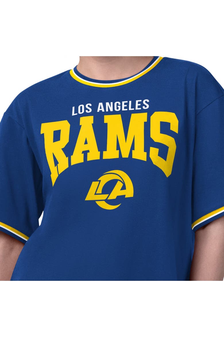 Women's Starter  Royal Los Angeles Rams Ace Cropped T-Shirt, Alternate, color, Royal