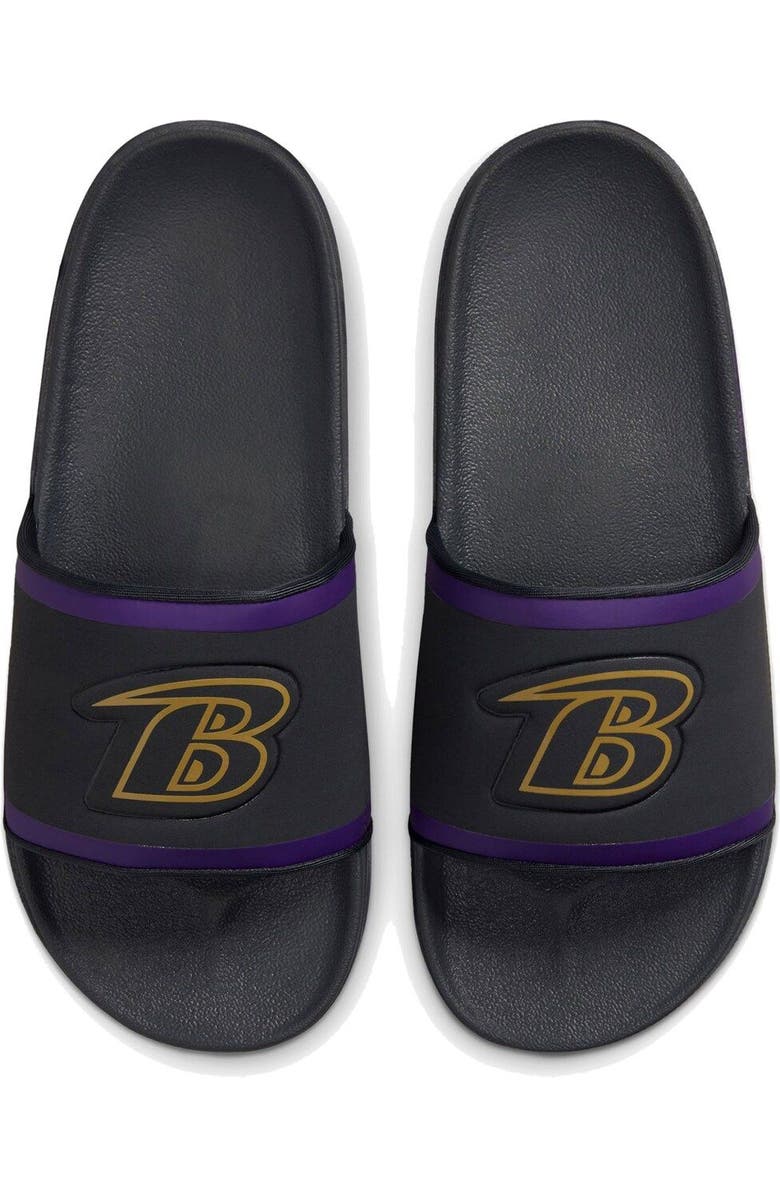Nike Baltimore Ravens Off-Court Wordmark Slide Sandals, Main, color,